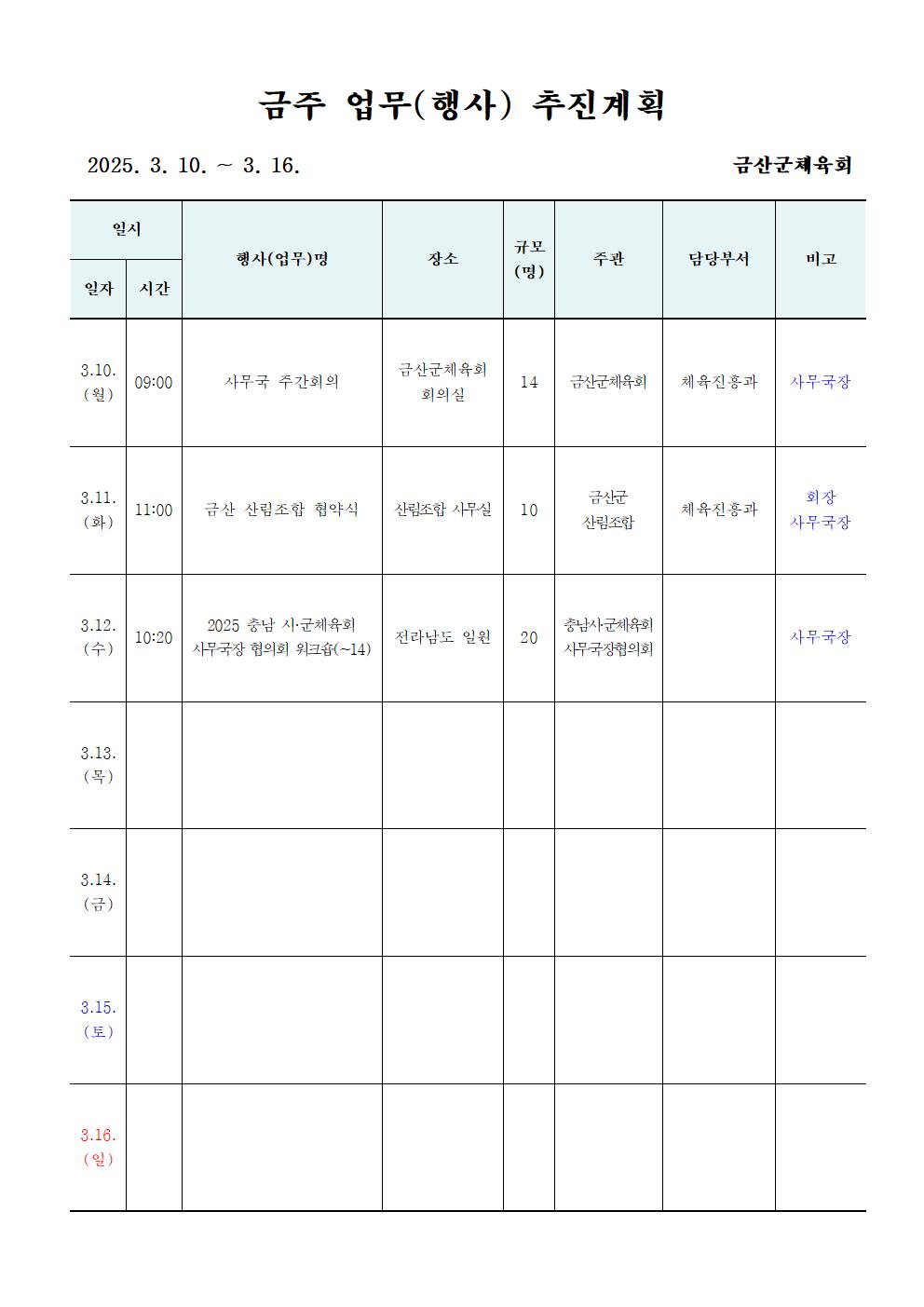 주간업무(310~3001